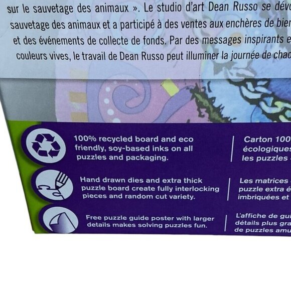 Dog Bulldog Jigsaw Puzzle EZ Grip Masterpieces New Sealed Box 24 x 18 - Picture 10 of 16